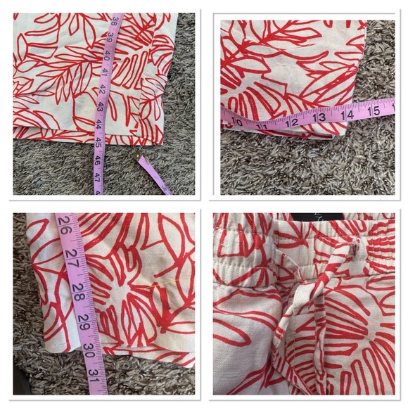 NWT-Lane Bryant Drawstring Linen Blend Wide Leg Pants - Picture 6 of 7